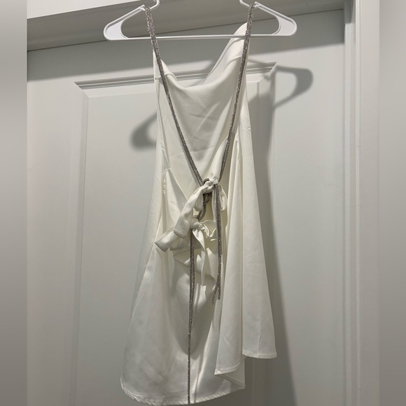 White rhinestone strap dress - Picture 4 of 6
